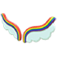 Rainbow Cloud Wings - Rare from Regal Wing Chest